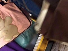 Gostosa no onibus, wow that big ass hidden on the bus is just begging to be noticed!