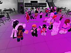 Dancing With Naughty Young Girls In Roblox Party Hall
