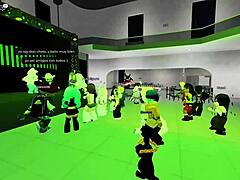 Dancing With Naughty Young Girls In Roblox Party Hall