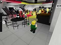Dancing With Naughty Young Girls In Roblox Party Hall