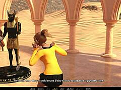 Let's dive into Sandstorm part 5 with that big cock action and brunette tits bouncing! 😏