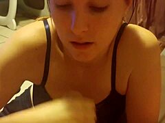 want to see me sucking this huge uncut cock until cum covers my face??