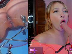 LATINA SLUT ENJOYS MACHINE SUCKING AND VIBRATOR THRUSTING IN HER TIGHT PUSSY