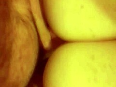 giants italian natural tits on chubby bbw girlfriend getting huge cumshot from titty fuck in homemade amateur close-up with orgasm.