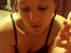 want to see me sucking this huge uncut cock until cum covers my face??