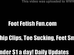 Oh man, my feet are gonna make you so rock hard in like seconds with this footjob and licking...