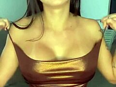 young sexy girlfriend sets up camera for solo masturbation session with toys and dildo, sharing with boyfriend