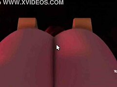 Smug girl eagerly spreads legs for intense fucking in Roblox fan request scene.