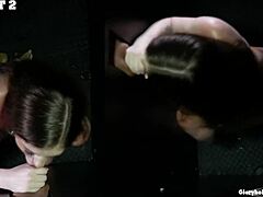 Alexis Keeps Swallowing Big Cock Cum in POV Gloryhole with Teen Brunette Enthusiasm