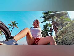 Bebezita baby shares her big natural tits and sensual style in a mature display.