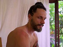 I got to tie both of them up with bondage as cute college babes in pov blowjob and riding