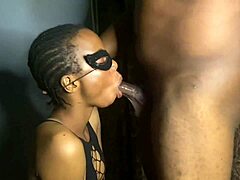 Man I wasnt ready for my skinny black stepsister to deepthroat me like that in our game