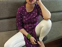 indian stepmom gets her wet pussy pounded doggystyle by stepson in hardcore riding session with dirty talk and close-ups