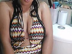 Hey, this 18-year-old Latina couldn't find anyone to fuck her—watch what she does to satisfy her lesbian desires?