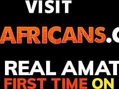 Real amateur Africans contrast in hardcore homemade tape