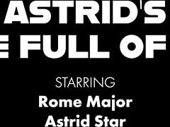 Coed Astrid Star Rides Rome Major's Monster Cock Like A Champ In Bedroom