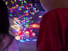 Petite asian lulu chu teases riding massive north pole cock