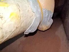 Indian boy contrasts gentle play by fucking hard toys deep into small tits pussy