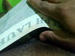 blockdilo does a solo handjob with his black cock in this quick session