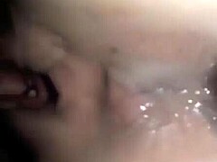 my tight spot clenched as he pushed in i peaked loudly with a messy surprise