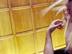 Lou Lou Takes a Hot Guest's Load in Office Creampie with Stockings and Doggystyle