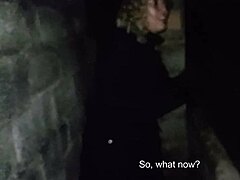 Couple Peeing and Fucking Doggystyle in Public Outdoor Spot Behind Church