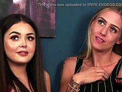 Lingerie voyeurs tease jerking viewers with asses and tits in british erotic display