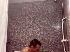 I submit to that big cock pounding my tight ass in the steamy shower