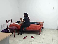 hey, check this nurse shaking her curvy ass sensually at the patient's place 😏