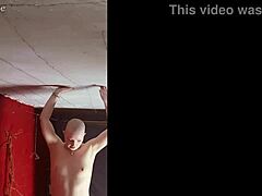 eryns first time on the one bar prison started with her getting bound in boots and shoes for backstage bondage play.