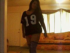 Hey, check out this sexy Latina exwife slut showing off her tits and pussy like a total pro