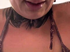 Amateur With Natural Tits Gets Wet Pussy Dripping Down Legs During Outdoor Gym Training