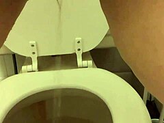 Do you like watching my pretty pierced pussy peeing in the bathroom?