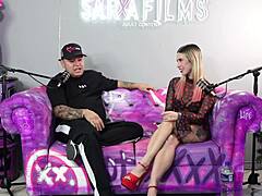 Pornstar Gets Horny In Real Interview And Achieves Multiple Orgasms - Sara Films - Katty Blake