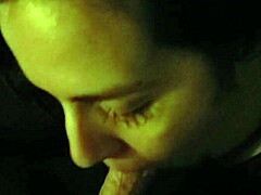 Amateur Slut Sucks Cock but Ends Up Gagging on Deep Throat Action