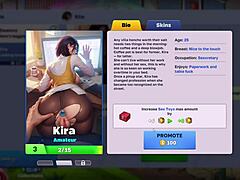 Maid Servant with Big Tits and Ass in Horny Goth Cartoon Gameplay