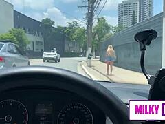 melissa lisboa hooks up with a stranger for big cock action and milky tits play