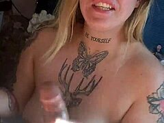 She Gets Upset When I Cover His Face In Sticky Cumshot After Sloppy Blowjob