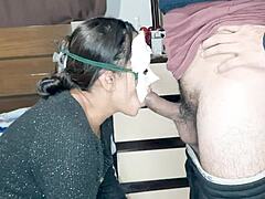 this ebony slut takes big cock in her ass for creampie, feeling that cum on her tattooed body