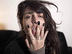 Brazilian brunette teen Dread Hot squirts everywhere in wild solo session