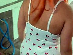 i hooked up with my friend's cute redhead wife while he works