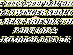 yo this curvy babe ayda gets spanked by stepdads buddy dean then spitroasted with riding and deepthroat action