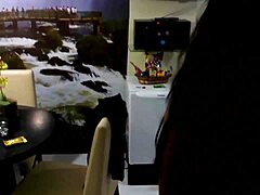 uh, that hot morena chick's givin' her ass up while hubby watches, dang it's wild