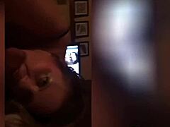 sexy cougar takes on a thrilling oral challenge