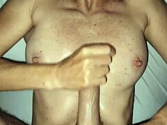 Athletic Blonde Titty Fucked for Pearl Necklace