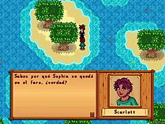 In xtardew valley, scarlett rides and fucks wildly in part 1, all in spanish for that stardew valley vibe.