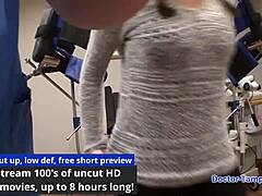 Dr Tampa Locks Up Broad Naomi Alice In Latex With Gloves And Handcuffs Spreading