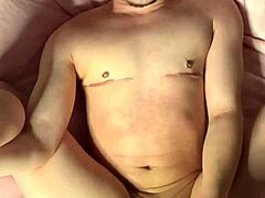 FTM Kai Stares Intensely While Cumming Hard