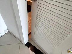 I uh love how this young Thai milf in bodysuit takes my creampie deep from behind