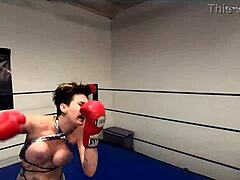 professional fighter comes at you topless in a wild pov femdom clash